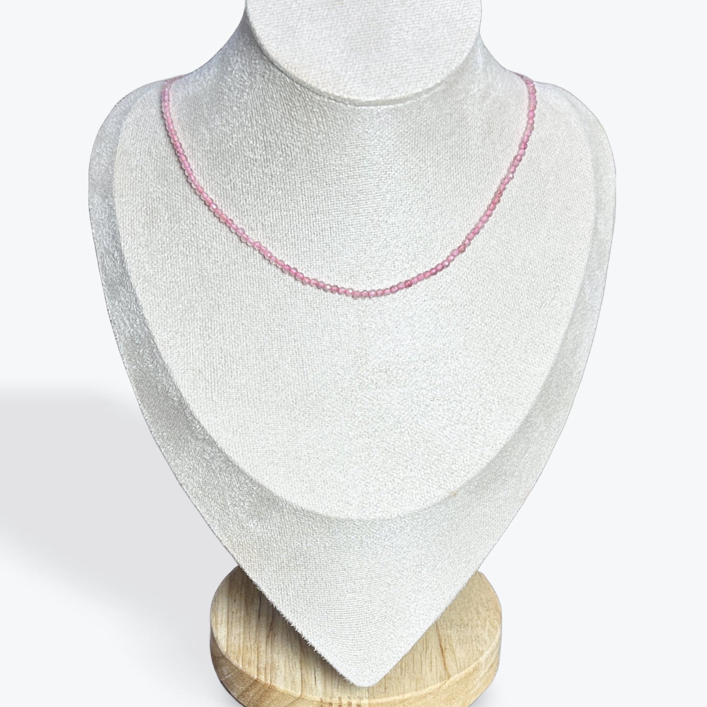 Collier Quartz Fraise Facetté - 5