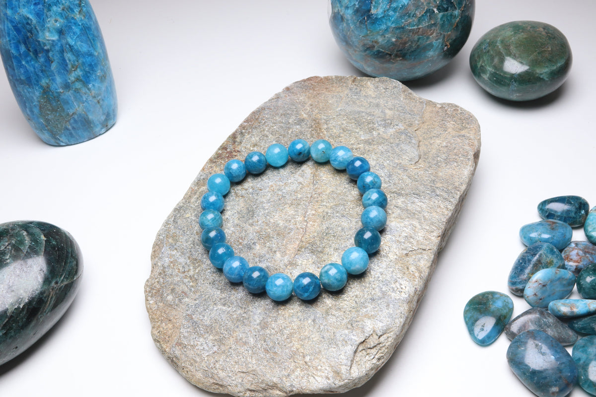 Bracelet Apatite bleu