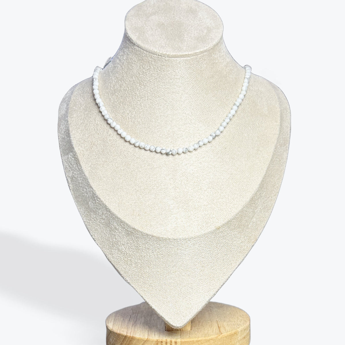 Collier Howlite Facetté – photo 4