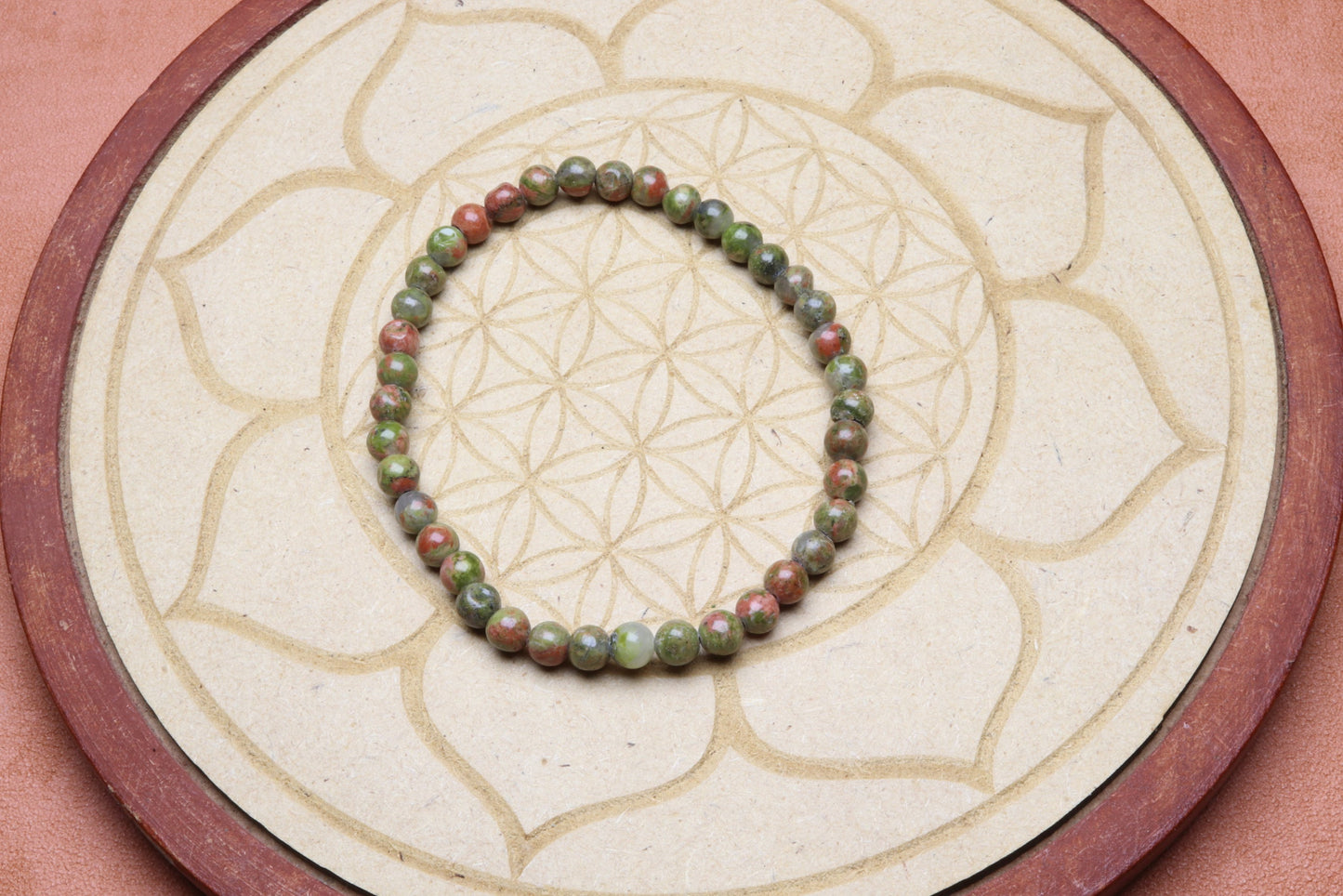 Bracelet en Unakite - Harmonie et Guérison 4mm