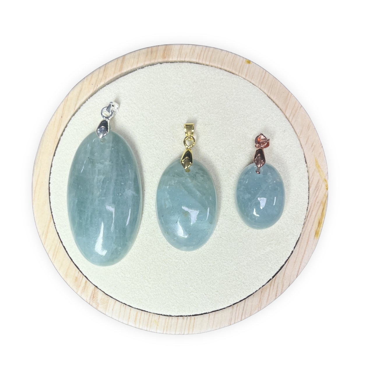 Pendentif Aigue Marine Cabochon
