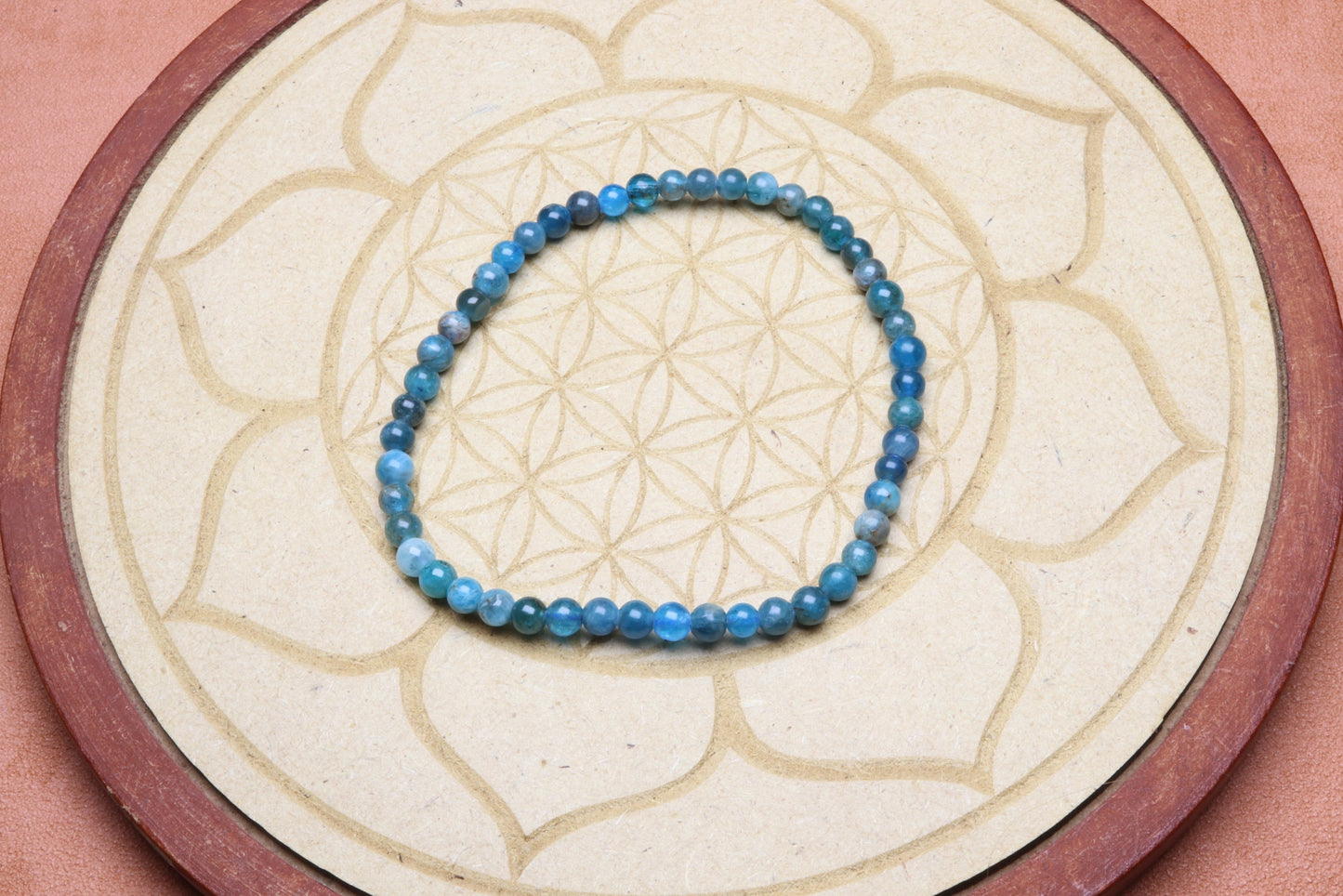 Bracelet en Apatite - Harmonie et Concentration 4mm
