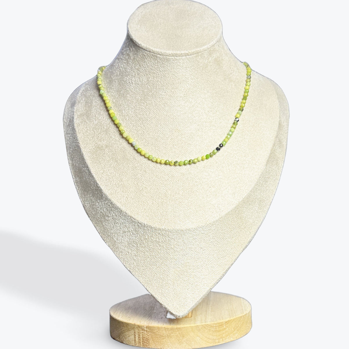 Collier Chrysoprase Facetté – photo 3