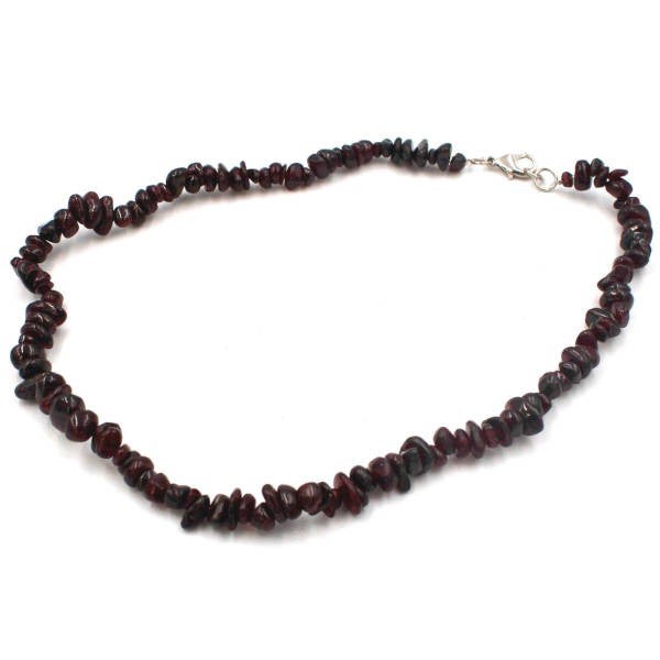 Collier Baroque Chips Pierres Naturelles — 43 cm