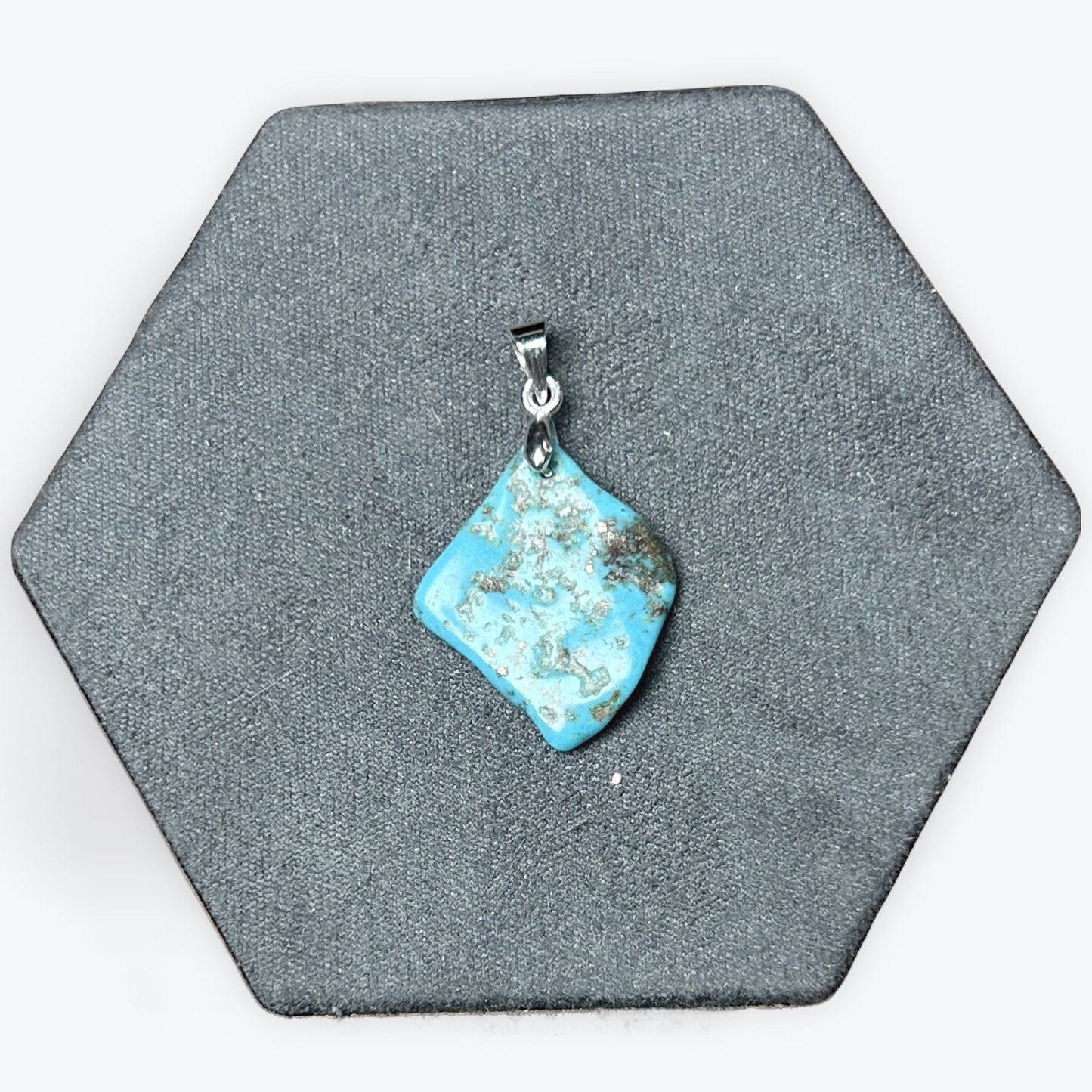 Pendentif Naturel Turquoise d'Arizona