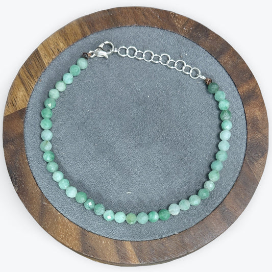 Bracelet Emeraude Facetté - 3