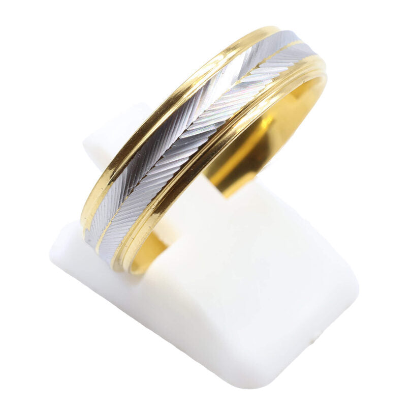 Bague Inox dorée Liseré Doré