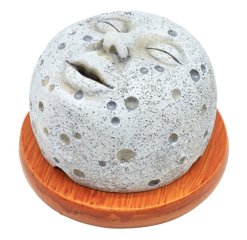 Porte-Encens Backflow Tête de Bouddha Fumeuse 10cm
