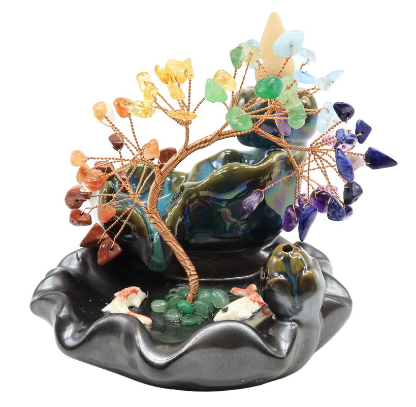 Porte-Encens Backflow Arbre de Vie 12cm