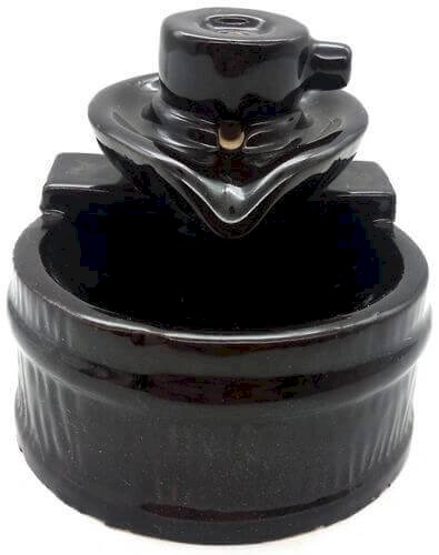 Porte-Encens Backflow Céramique Rond Théière 14cm