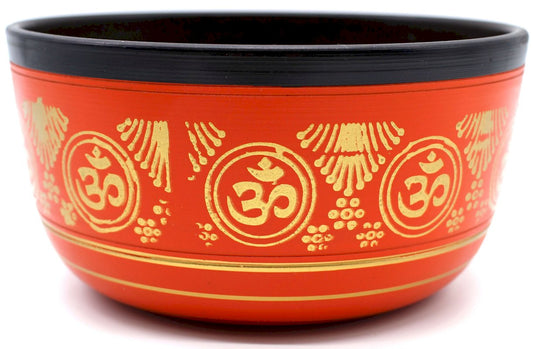 Bol Chantant Tibétain Aluminium OM 850 g — Doré