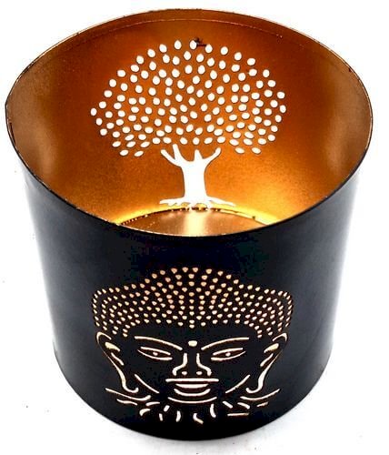 Bougeoir Métal 9 cm — Bouddha