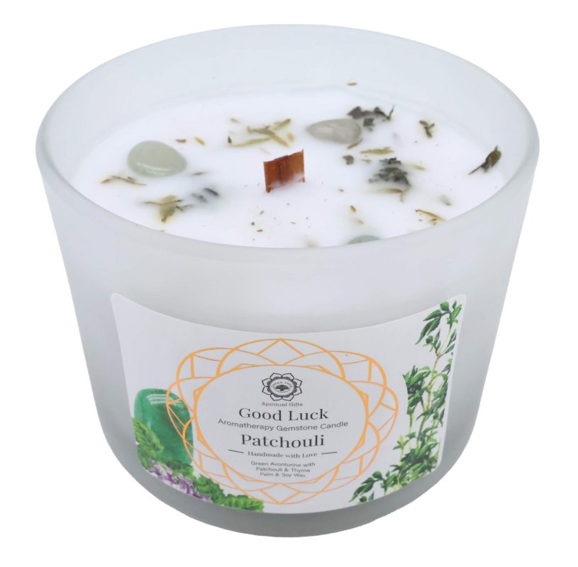 Bougie Green Tree 'Bonne Chance' Aventurine Verte + Patchouli