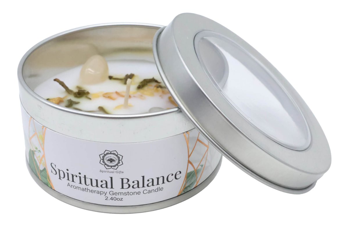 Bougie Green Tree 'Equilibre Spirituel' Cristal de Roche + Jasmin
