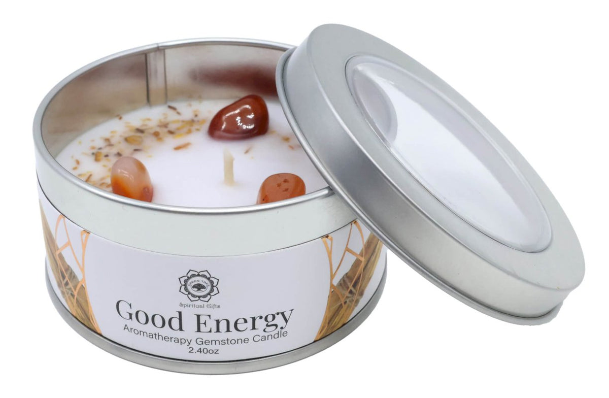 Bougie Green Tree 'Energie Positive' Cornaline + Palo Santo