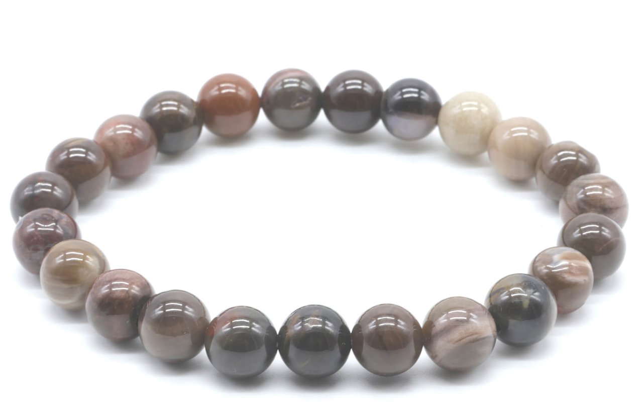 Bracelet Agate Fossile