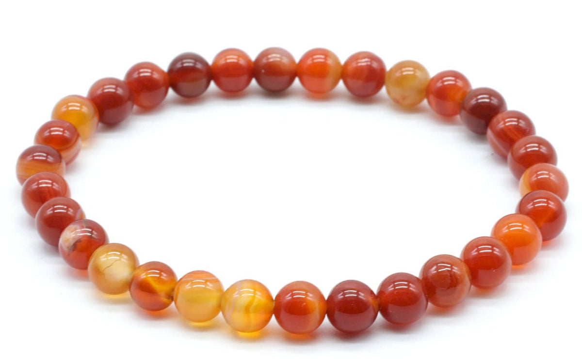 Bracelet Cornaline Rubanée