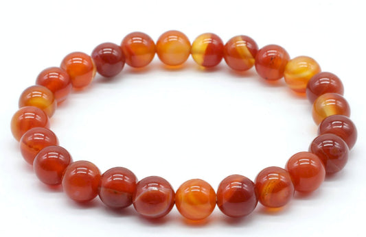 Bracelet Cornaline Rubanée – photo 2