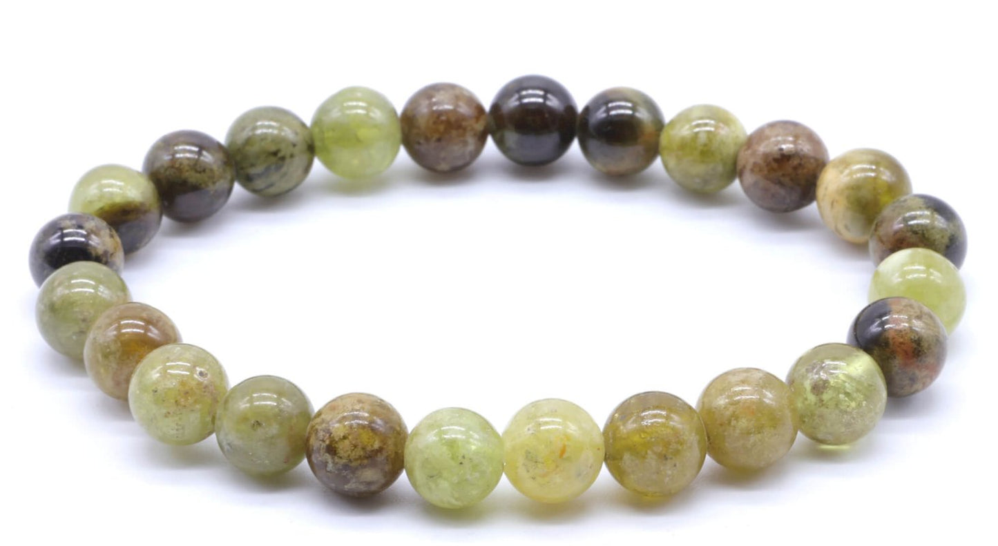 Bracelet Grenat Vert