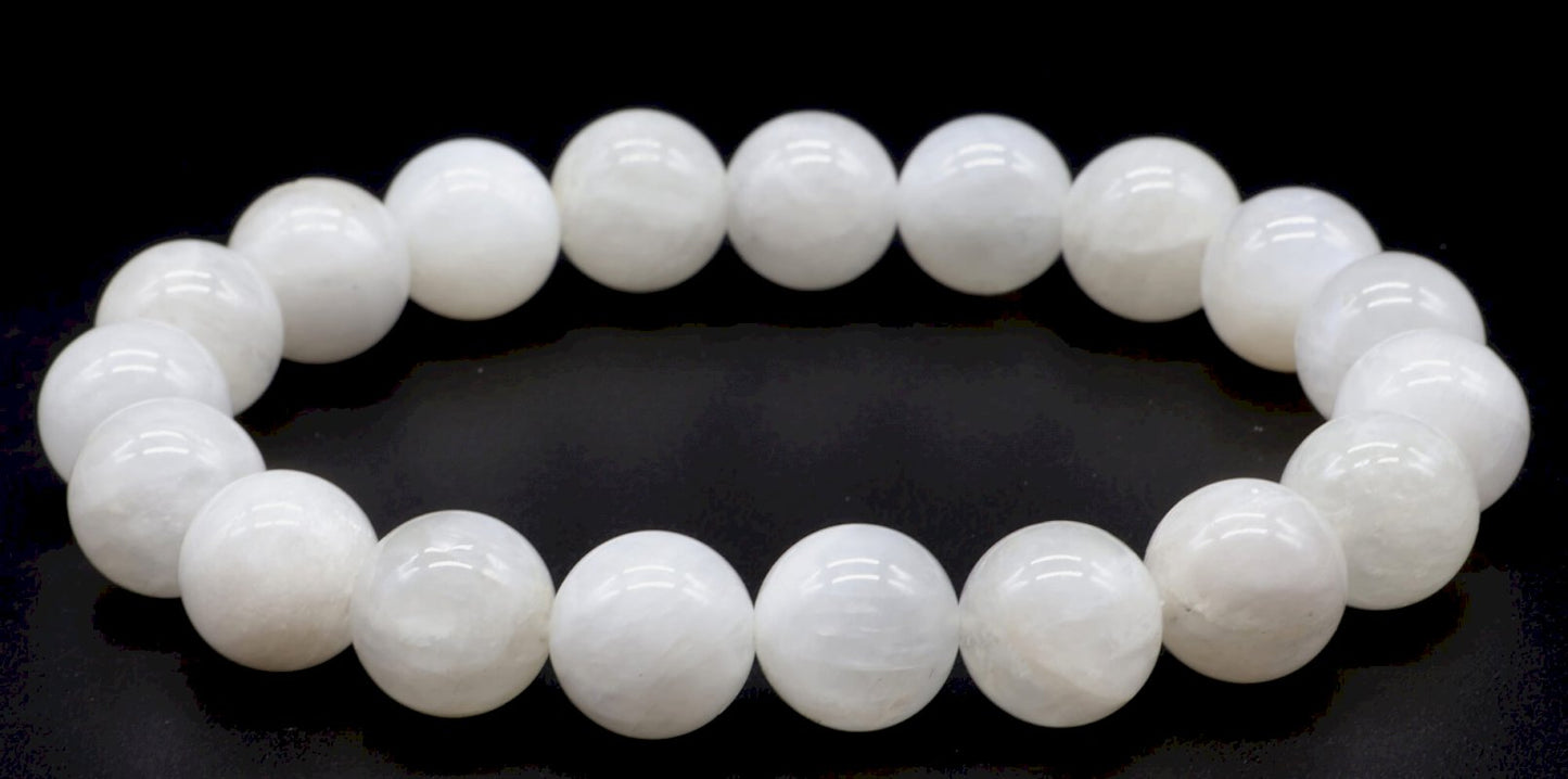 Bracelet Pierre de Lune blanche 'AA'