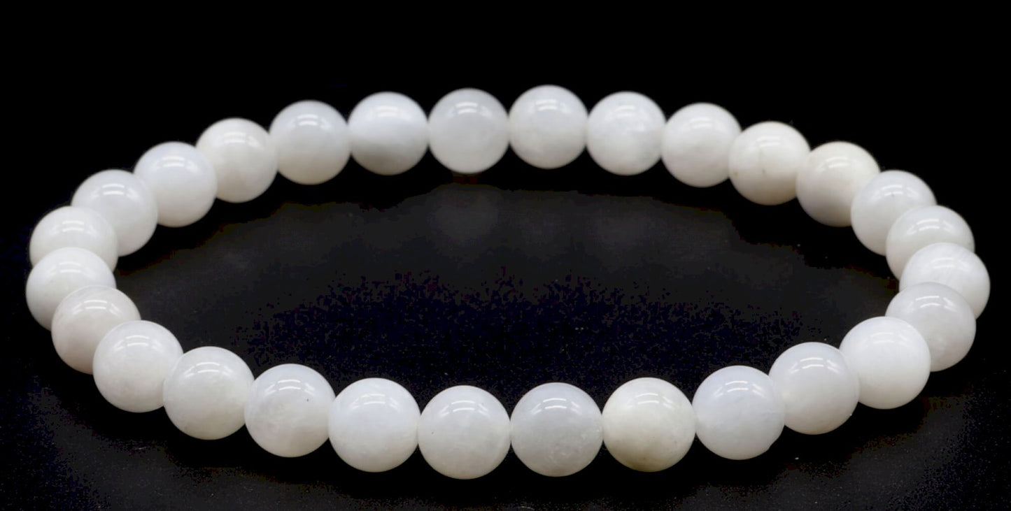 Bracelet Pierre de Lune blanche 'AA'
