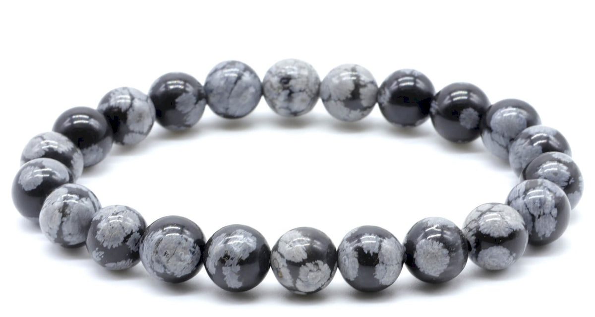 Bracelet Obsidienne Neige