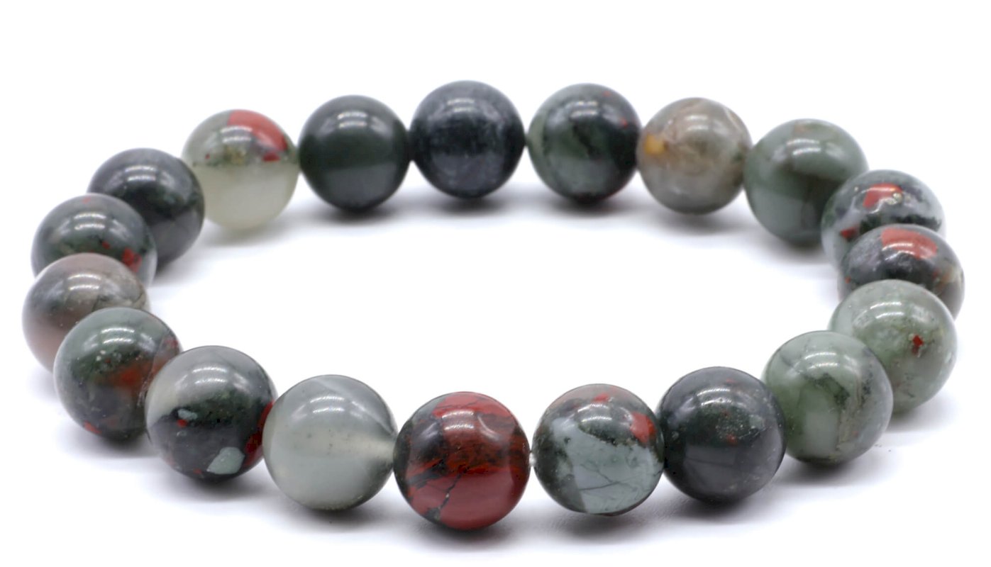 Bracelet Jaspe Héliotrope Africaine