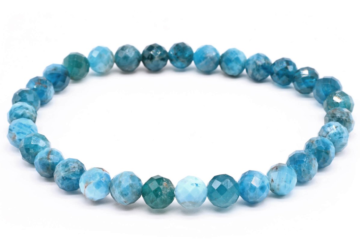 Bracelet Apatite perles facettées