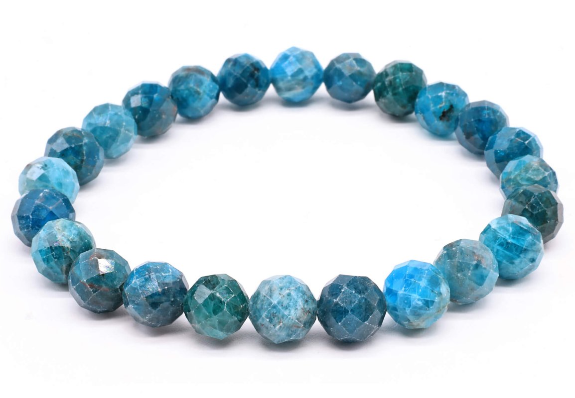 Bracelet Apatite perles facettées