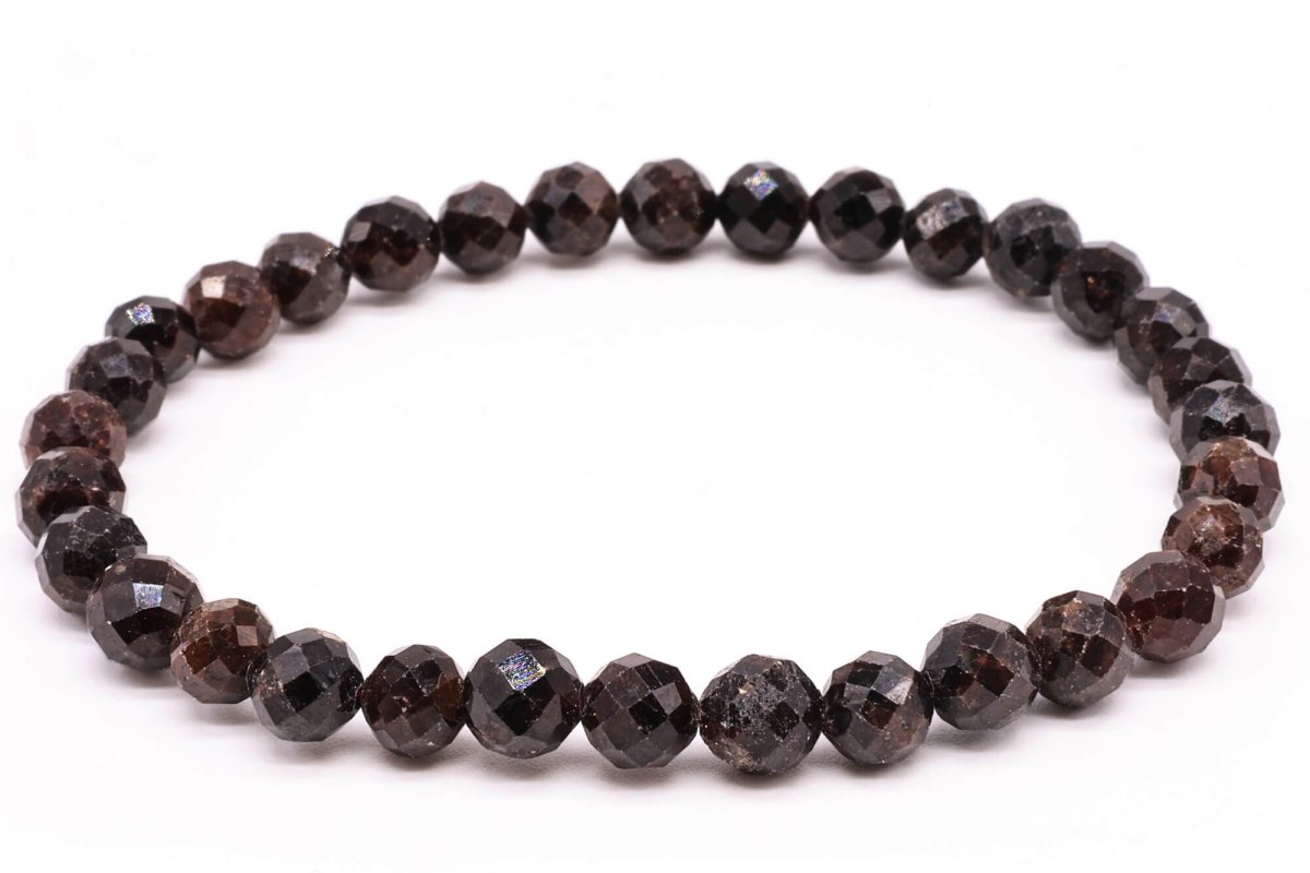 Bracelet Grenat perles facettées
