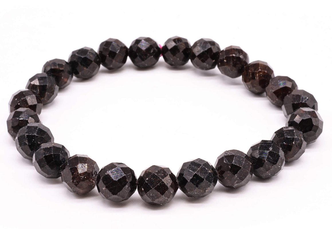 Bracelet Grenat perles facettées