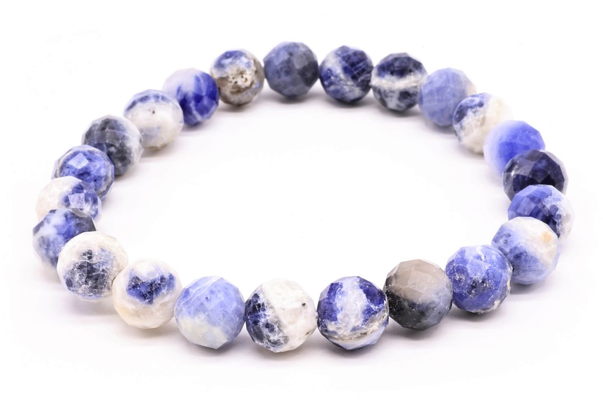Bracelet Sodalite perles facettées