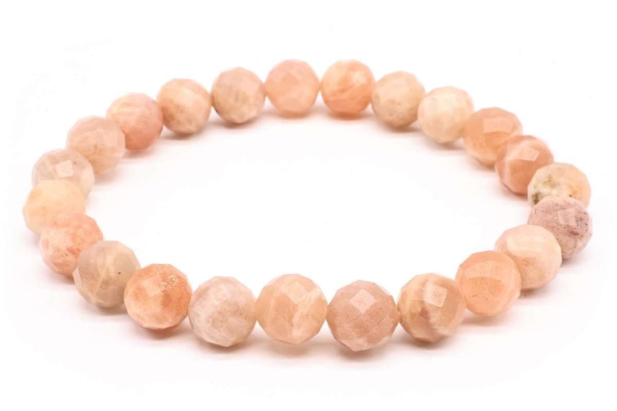 Bracelet Pierre de Soleil perles facettées