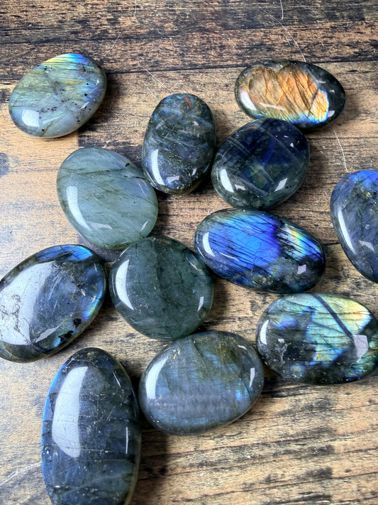 Galets en Labradorite - 30gr - 4,5x3 cm