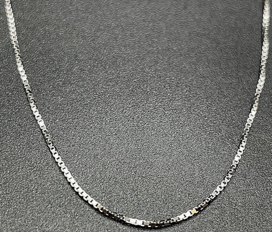 Chaîne Argent 925 Hexagones 0.75mm 45cm
