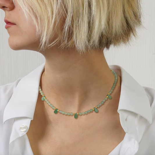 Collier Bohème Perles Œil de Tigre 4mm — 45 cm - 3