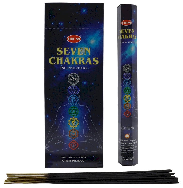 Encens HEM Sept Chakras 6x20g