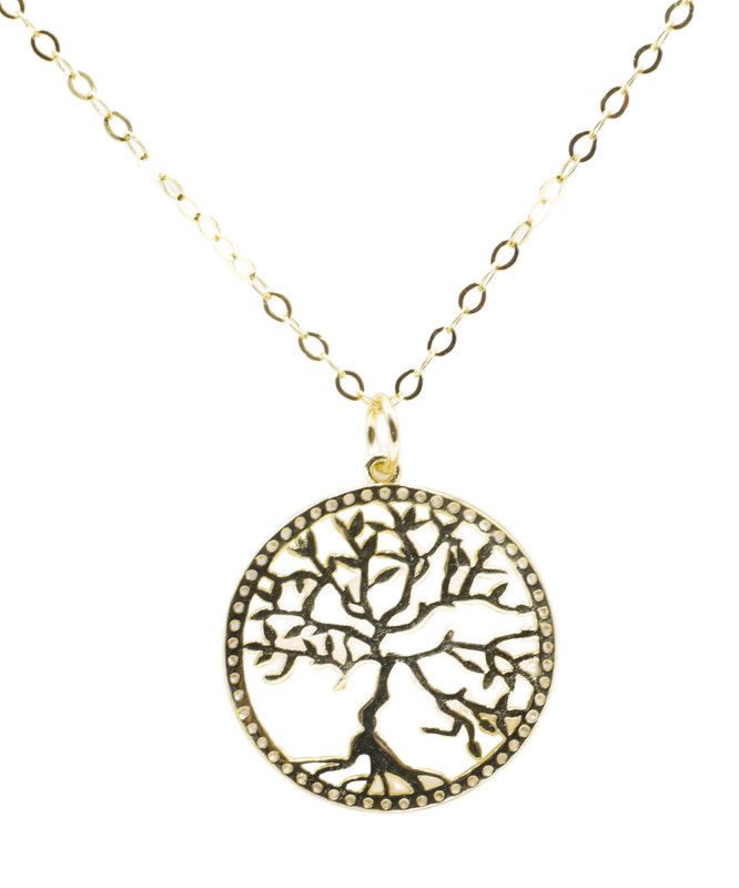Collier Argent 925 Arbre de Vie — Plaqué or