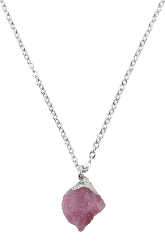 Collier Argent 925 'Cristal Sauvage' — Rubis