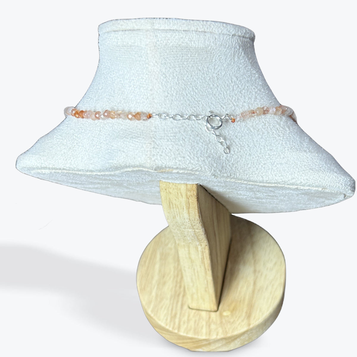 Collier pierre de soleil facetté