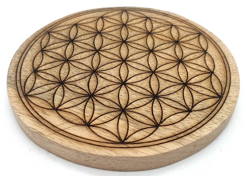 Dessous de Table Bois Fleur de Vie