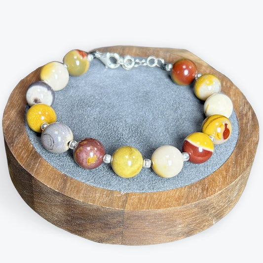 Bracelet Mokaite 10mm Avec Apprêt