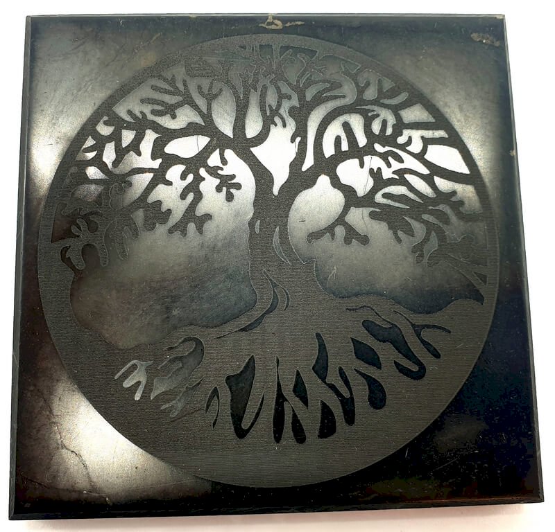 Dessous de Table Shungite Arbre de Vie 10cm
