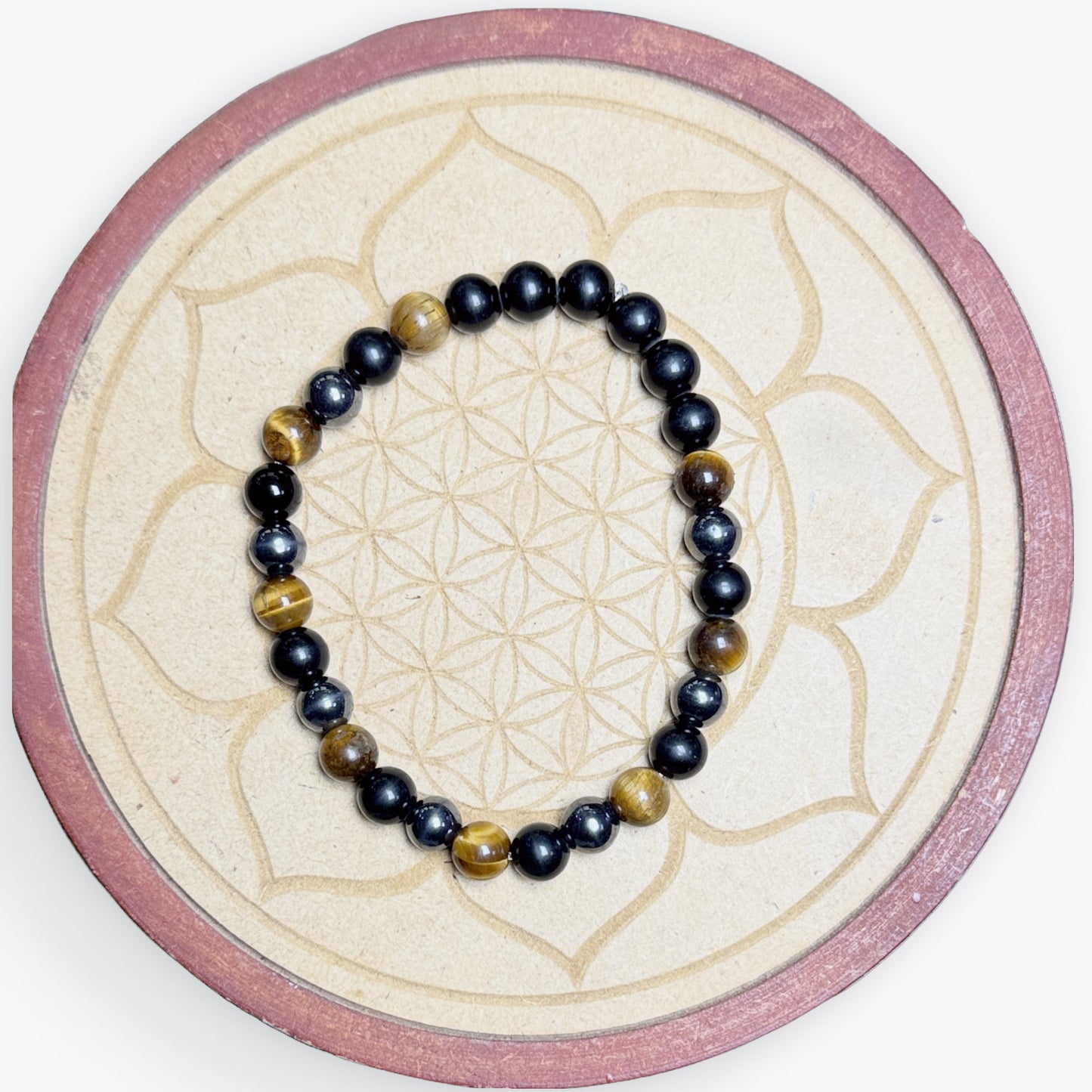 Bracelet Oeil Triple Obsidienne