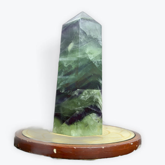 Prisme En fluorite Naturelle | 1,3 kg - 17x6cm