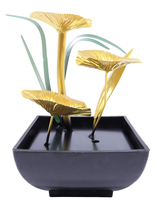 Fontaine Résine Fleurs de Forêt 23cm