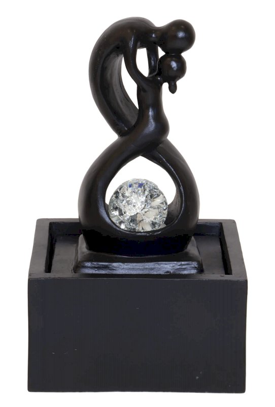 Fontaine Résine Amour Infini Noir 30cm