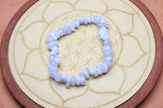 Bracelet Calcédoine bleu – photo 2