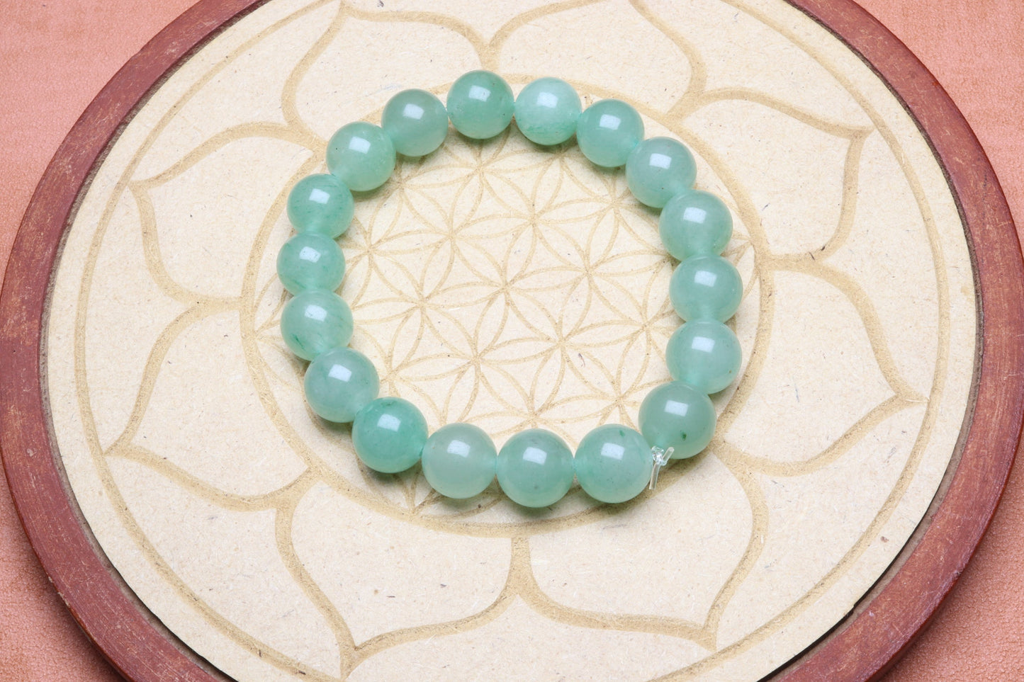 Bracelet Aventurine Verte porté