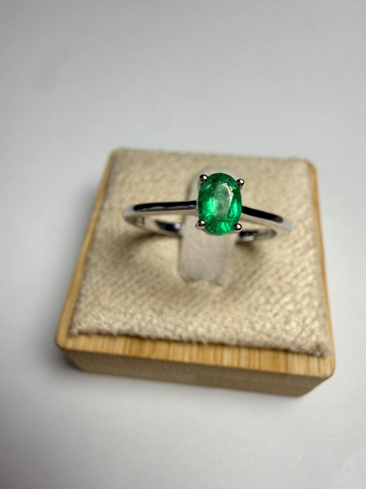 Bague en Émeraude Naturelle – Argent 925 – provenance Zambie